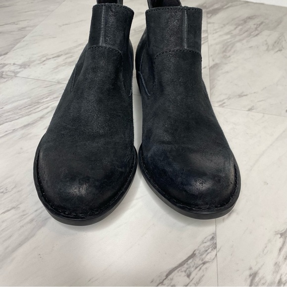 Born Beth Black Distressed Suede Bootie 7M - Picture 10 of 14
